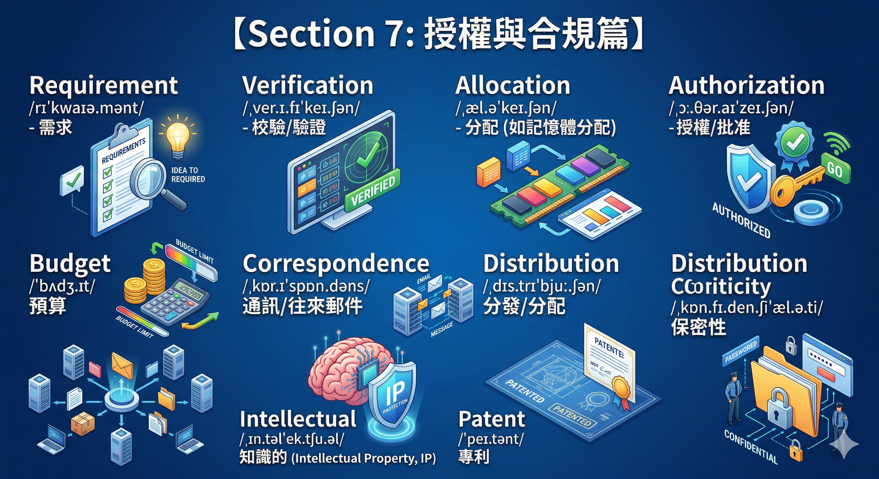授權與合規篇 記憶示意圖